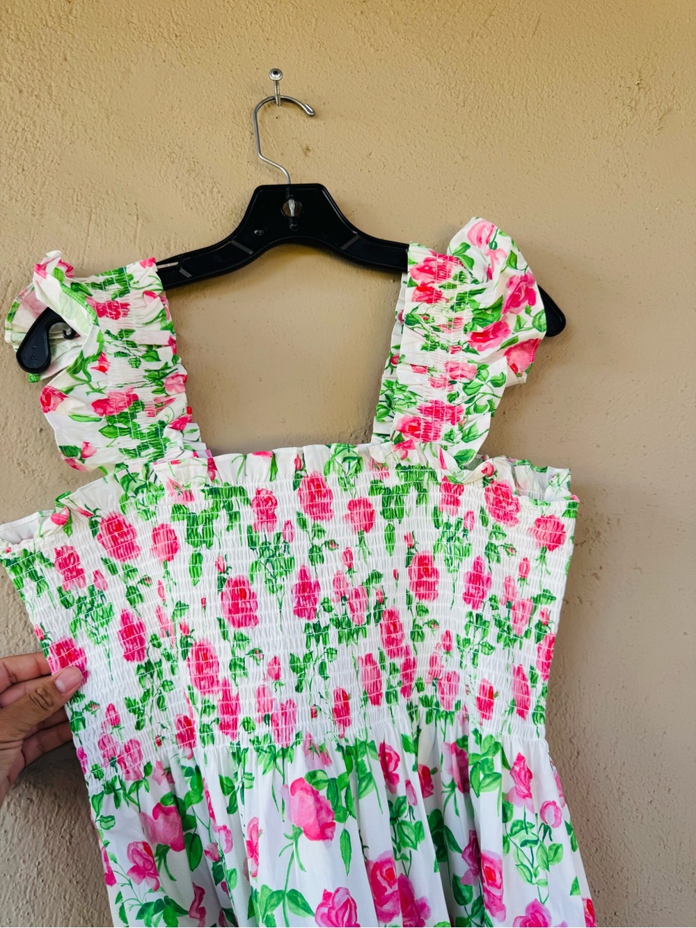 Hill House Home The Ellie Floral Nap Dress Pink Roses Poplin Size XL - Picture 4 of 6
